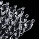 Clear Icicle Christmas Ornaments - Set of 20 Shatterproof Icicles for Christmas