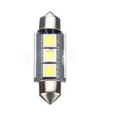 15PCS White 36MM 3 LED 5050 SMD Festoon Dome Car Light Interior Lamp Bu MHH ASB