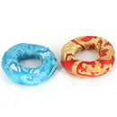 3/4'' Handmade Silk Brocade Round Meditation Singing Bowl Cushion Pillow