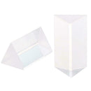 Optical Glass Triple Triangular Prism Physics Refractor Spectrum Light D7W5