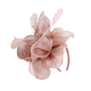 Women Flower Fascinator Hat 1920s  Bridal Headband Cocktail Party