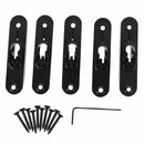 4 or 5 String Bridge Saddles Heavy Duty Individual Bass Bridge Tailpiece Bl