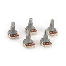 5pcs/lot New A500K Split Shaft Pots Potentiometer Guitar Audio Tone Switch FT