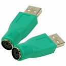 USB Male to PS2 Female Converter Adapter Adaptor For MOUSE A PS KEYBOARD F3 K1C8