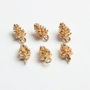 10pcs Metal Pine Cone Hair Charms Wedding Bridal Hair Decor Hair Accessories