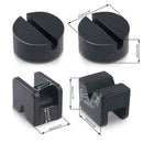 4Pcs Floor Jack Mat Adapter for Jack Stand Rubber Slotted Frame Welds Protector