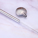 Stainless Steel Yerba Mate Straw Spoon Bombilla Tea Strainer Colander-Yellow