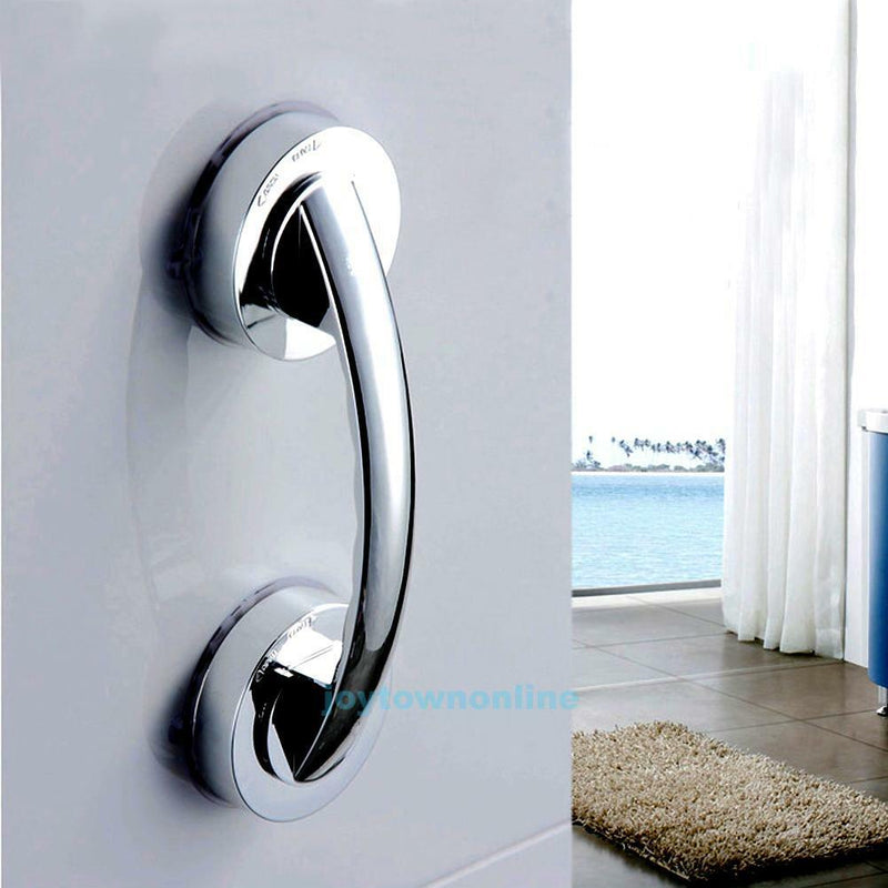Free Installation Suction Cup Handrail Grip for Glass Door Bathroom Office Elder