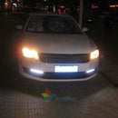 2pcs Waterproof 12V LED COB Car Auto DRL Driving Daytime Running Lamp Fog A