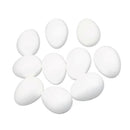 60x White Modelling Craft Polystyrene Eggs Foam Crafts For DIY Kids Art Painting