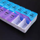 14 Slot 7 Day Pill Organizer Box Weekly Case Travel Medication Reminder