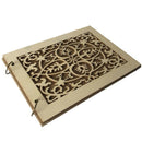 Personalized Rustic Wedding Guestbook Custom Wood Guest Book Engagement Ann