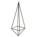 Rustic Style Black Freestanding Hanging Geometric Metal Pot Rack For Tillandsia