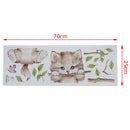 Cat butterfly tree branch wall stickers kids room home decoration wall decals3C