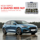 100pcs/set  No.8 U Nut Car Interior Door Trim Panel Fastener Clip U Type Nuts