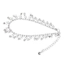 Metal Rhinestone Crystal Tassel Anklet Ankle Bracelet Link Chain Fashion A8T7
