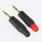 4Pieces 3.5mm 3Pole Male Repair Earphones Audio Solder Jack Plug Adapter