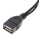 USB 2.0 Female to Dual Male Splitter Y Extension Data Charging Cable 20x1x1cm