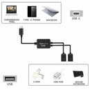 Type C OTG USB 3.1 Male to Dual 2.0 Female OTG Charge 2 Port HUB Cable Y Sp
