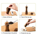 Salt and Pepper Grinder â€“ 2 pcs for Salt&Pepper Grinder, Ceramic Mill with
