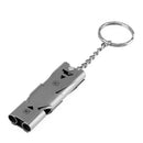 150db Pocket Stainless Steel Outdoor Double Tube High Decibel Survival Whistle
