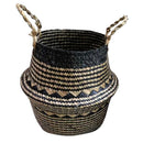 Straw Woven Flower Basket Planter Laundry Clothing Toys Organizer Bucket