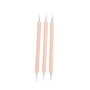 3pcs Ball Styluses Tool Set For Embossing Pattern Clay Sculptin.ES