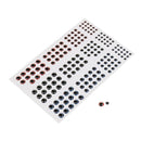 Pack of 183 Fishing Lure Eyes Holographic Eyes Fly Tying 3mm,4mm,5mm,6mm