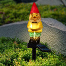 LED Solar Lawn Lamp Spike Santa Claus Shape Waterproof Xmas Outdoor Decor