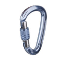 Screw Locking Mountaineering Climbing Carabiner 28KN - Light Blue