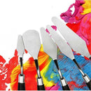Professional 5pcs Plastic Mix Palette Scraper Set Spatula for Oil Painting