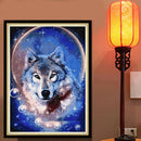 5D DIY Round Drill Diamond Painting Wolf Cross Stitch Embroidery (A) L834