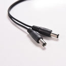 5.5x2.1mm CCTV Camera 1 Female to 2 Male DC 12V Power Splitter Cable Adapter  Ew