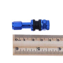 4pcs Car Stainless Steel Clamp-in Tubeless Tyre Tire Wheel Valves (Blue)