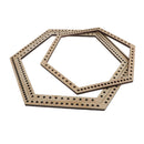 3x/Set Big/Middle/Small Wooden Hexagon Weaving Loom Tool For Making Carpets