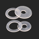 60pcs M3 M3.5 M7 Clear Nylon Plastic Flat Washers Kit Fit Metric Screws & Bolts