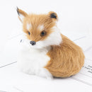 Brown Simulation Polyethylene Furs Squatting Fox Toys For Home Decor Kids Gift