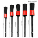 Detail Brush (Set Of 6), Auto Detailing Brush Set With A Car Wash Mitt For