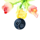 Taiji black&white round pendant Human hand print&dog paw print pins Brooc ES