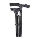 Aluminum Alloy Adjustable Walking Cane Folding Sticks Lightweight Crutches for