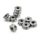 10pcs HCS Deep V Groove Sealed Guide Line Track Pulley Ball Bearing 3*12*4m3cd