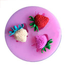 Three Holes Strawberry Silicone Mold Cake Decorating  Tools Chocolate Mould ME