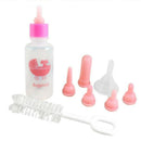 Pet Nurser Nursing Feeding Silicone Bottle Kits with Replacement Nipples,Mi G1X2