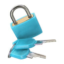 3PCS 23mm Brass Padlock Travel Luggage Padlocks Lock(Colour: Blue/Yellow/Re O8H8