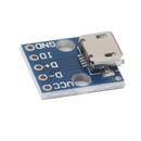 Pack of 10 Female MICRO USB to 2.54mm DIP Pin Pitch Converter 14.5x13x4mm