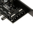 4-Pin Power PCI Cooling Fan Speed Controller 6 Channels PC Case Fans Adapter .
