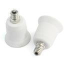 2 x E12 Candelabra To E26 Medium Base LED Halogen Light Bulb Lamp Adapter