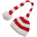Christmas Crochet Knit Baby Photo Hat White Red H6T4