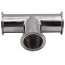 51MM 2 Inch 3 Way Tee Stainless Steel S304 Sanitary Tri Clamp Type 3 Way We L9X9