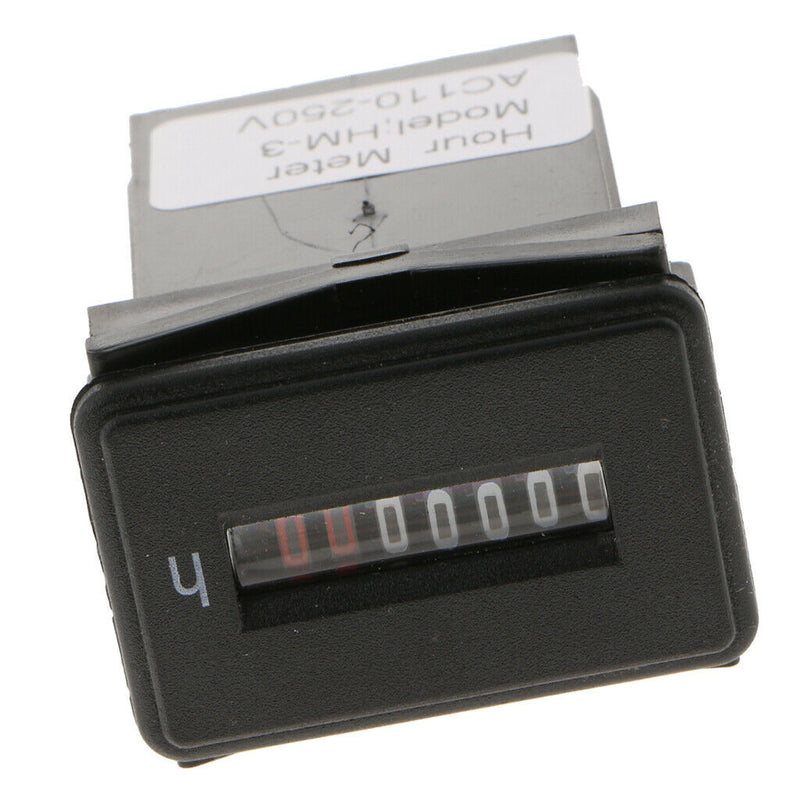 Mechanical Hour Meter Gauge Professional Engine Hourmeter AC110-250V for Boat